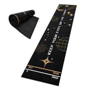 Relaxdays PODLOŽKA vícebarevná na šipky s odhodovou čárou protiskluzová 60x260 cm obraz