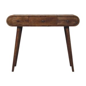 Artisan Furniture NOČNÍ stolek Darcy se zaoblenými hranami, 1 zásuvka, hnědý obraz