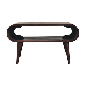 Artisan Furniture NOČNÍ SKŘÍŇKA Riffel, 2 zásuvky a mosazné akcenty, světle hnědý obraz