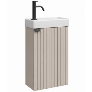 Badplaats SET UMYVADLA SE SKŘÍŇKOU Bosco 2 díly cashmere - 40 x 22 x 68 cm obraz