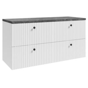 Badplaats SKŘÍŇKA POD UMYVADLO Saros 4 zásuvky bílá - 120 x 45 x 61 cm obraz