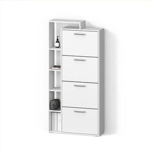 Livinity® BOTNÍK Ortello Bílá 80 x 166.1 cm se 4 přihrádkami obraz