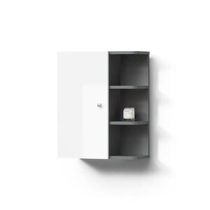 Livinity® SKŘÍŇKA DO KOUPELNY Fucino Bílá vysoký lesk 47.2 x 59.2 cm obraz