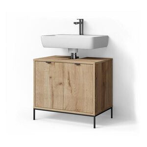 Livinity® VANITY UNIT ATERNO Dub Viking 70 x 63 cm se 2 dveřmi obraz