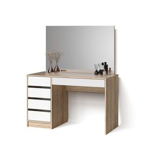 Livinity® TOALETNÍ STOLEK Imola Bílá/Sonoma 120 cm obraz