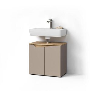 Livinity® ZÁKLADNÍ SKŘÍŇKA POD UMYVADLO Timavo Greige 60 x 57.5 cm se 2 dveřmi obraz