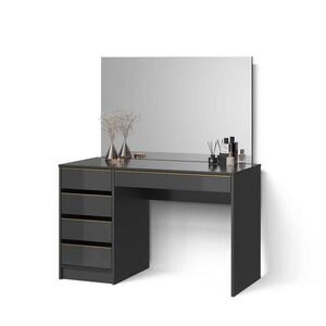 Livinity® TOALETNÍ STOLEK Imola Černá/zlatá 120 cm se zrcadlem obraz