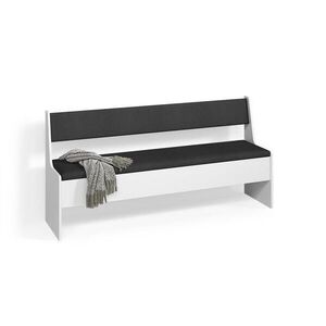 Livinity® LAVICE DO JÍDELNY DO ROHU Tiberio Bílá 41.5 x 166.6 cm obraz