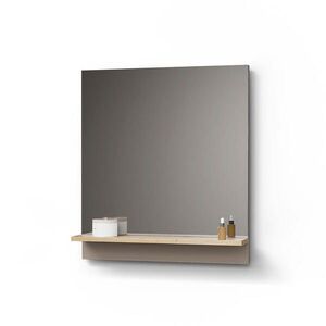 Livinity® KOUPELNOVÁ ZRCADLOVÁ SKŘÍŇKA Timavo Greige 60 x 67 cm s policí obraz