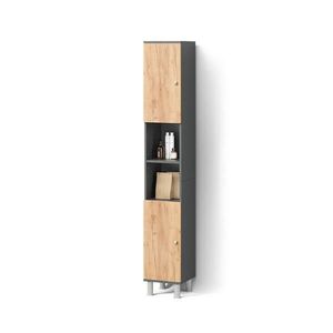 Livinity® KOUPELNOVÁ SKŘÍŇKA Fucino Antracit/zlatý dub 30 x 190 cm obraz