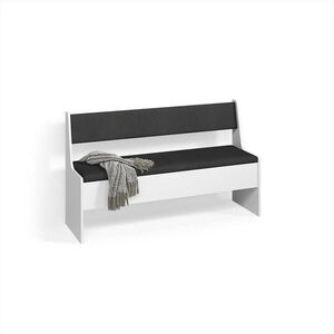 Livinity® LAVICE DO JÍDELNY DO ROHU Tiberio Bílá 41.5 x 136.6 cm obraz