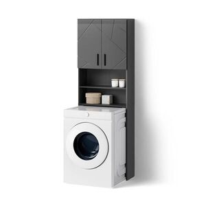 Livinity® SKŘÍŇKA NA PRAČKU Ronco Antracitový vysoký lesk 64 x 190.5 cm obraz