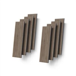 Livinity® STĚNOVÉ PANELY Grivola Ořech 8 kusů obraz