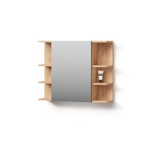 Livinity® KOUPELNOVÁ ZRCADLOVÁ SKŘÍŇKA Fucino Zlatý mocný dub 79.6 x 64 cm obraz