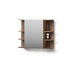 Livinity® KOUPELNOVÁ ZRCADLOVÁ SKŘÍŇKA Fucino Starožitné dřevo 79.6 x 64 cm obraz