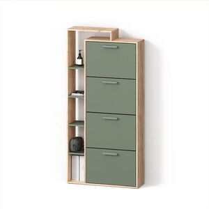 Livinity® BOTNÍK Ortello Dub Goldkraft/zelená 80 x 166.1 cm se 4 přihrádkami obraz