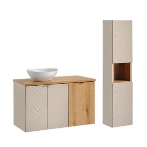 Petits-meubles KOUPELNOVÝ NÁBYTEK 100cm Manoa 2er-Set Kašmír - dřevo obraz