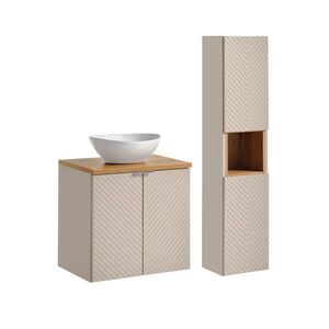 Petits-meubles KOUPELNOVÝ NÁBYTEK 60cm Manoa 2er-Set Kašmír - dřevo obraz