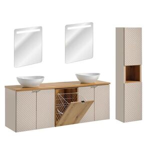 Petits-meubles KOUPELNOVÝ NÁBYTEK 160cm Manoa 2er-Set Kašmír - dřevo obraz