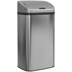 HOMCOM KOŠ se senzorem 48 l Nerezový koš s automatickým zavíráním obraz