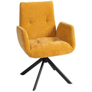 HOMCOM KŘESLO Polyester Vícevrstvá deska Žlutá obraz