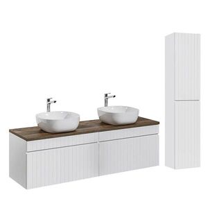 Petits-meubles KOUPELNOVÝ NÁBYTEK 160cm Zelie 2er-Set Bílá obraz