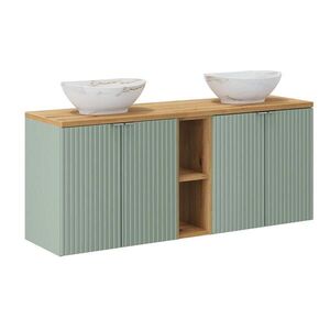 Petits-meubles DVOJUMYVADLO 140.4cm Jade Zelená a dřevo obraz