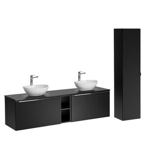 Petits-meubles KOUPELNOVÝ NÁBYTEK 180cm Eros 2er-Set Černá obraz