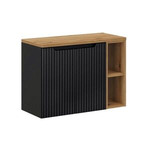 Petits-meubles SKŘÍŇKA POD UMYVADLO 80.4cm Riva Černá a dřevěná obraz