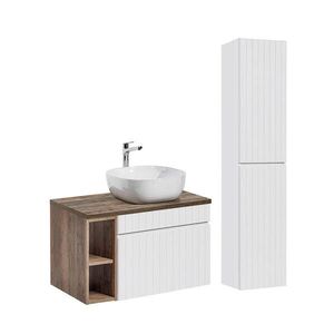 Petits-meubles KOUPELNOVÝ NÁBYTEK 80cm Zelie 2er-Set Bílá obraz