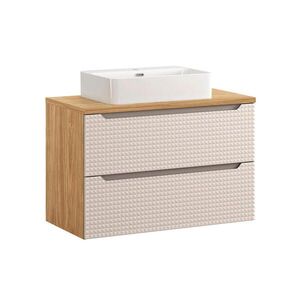 Petits-meubles UMYVADLO 90cm Mallory Béžová a dřevo obraz