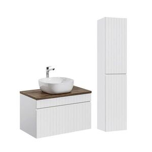 Petits-meubles KOUPELNOVÝ NÁBYTEK 80cm Zelie 2er-Set Bílá obraz