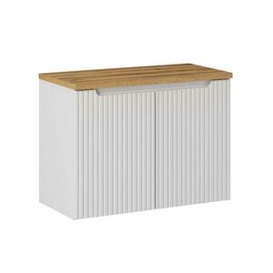 Petits-meubles SKŘÍŇKA POD UMYVADLO 80cm Riva Bílá a dřevo obraz
