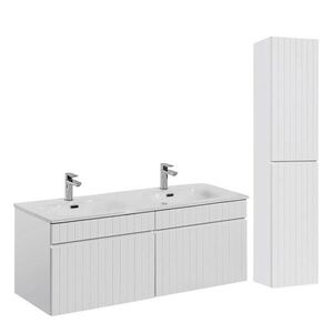 Petits-meubles KOUPELNOVÝ NÁBYTEK 120cm Zelie 2er-Set Bílá obraz