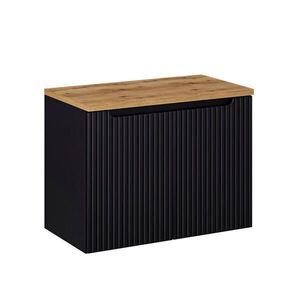 Petits-meubles SKŘÍŇKA POD UMYVADLO 80cm Riva Černá a dřevěná obraz