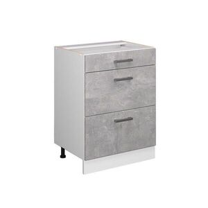 Vicco SPODNÍ SKŘÍŇKA KUCHYŇSKÉ LINKY R-Line Beton 60 cm se zásuvkami, bez pracovní desky obraz