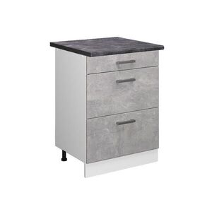 Vicco SPODNÍ SKŘÍŇKA KUCHYŇSKÉ LINKY R-Line Beton 60 cm se zásuvkami, PD Antracit obraz