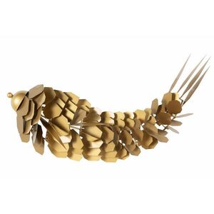 KUNSTLOFT KOVOVÁ NÁSTĚNNÁ DEKORACE ZLATÁ, 70/34 CM obraz