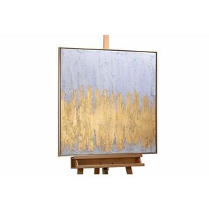 KUNSTLOFT RUČNĚ MALOVANÝ AKRYLOVÝ OBRAZ ZLATÝ/BÉŽOVÝ, 80/80 CM obraz