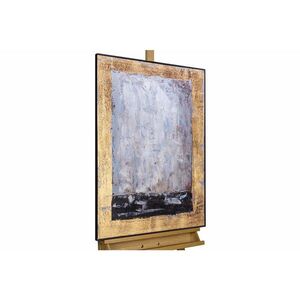 KUNSTLOFT RUČNĚ MALOVANÝ AKRYLOVÝ OBRAZ ČERNÝ/ŠEDÝ, 60/90 CM obraz