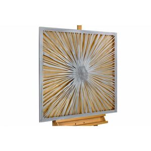 KUNSTLOFT KOVOVÝ OBRAZ ZLATÝ SEN, 80/80 CM obraz