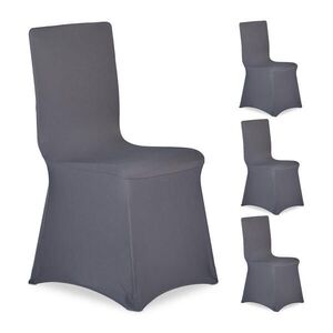 Relaxdays NÁVLEKY Antracit 4ks-set na židle Polyester Elastan obraz