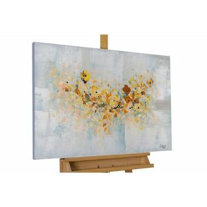 KUNSTLOFT RUČNĚ MALOVANÝ AKRYLOVÝ OBRAZ MODRÝ/ŽLUTÝ, 90/60 CM obraz
