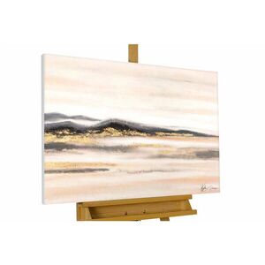 KUNSTLOFT RUČNĚ MALOVANÝ AKRYLOVÝ OBRAZ ČERNÝ/BÉŽOVÝ, 100/75 CM obraz