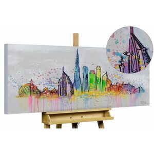 KUNSTLOFT RUČNĚ MALOVANÝ AKRYLOVÝ OBRAZ ŠEDÝ, 120/60 CM obraz