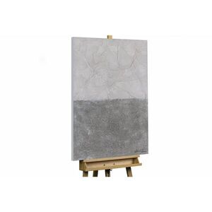 KUNSTLOFT RUČNĚ MALOVANÝ AKRYLOVÝ OBRAZ ŠEDÝ, 70/100 CM obraz