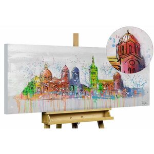 KUNSTLOFT RUČNĚ MALOVANÝ AKRYLOVÝ OBRAZ ŠEDÝ, 120/60 CM obraz