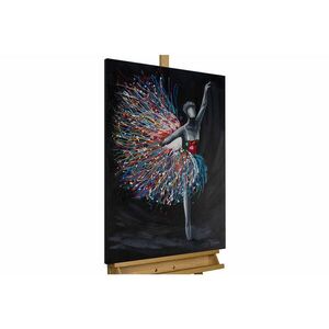 KUNSTLOFT RUČNĚ MALOVANÝ AKRYLOVÝ OBRAZ ČERNÝ, 60/90 CM obraz