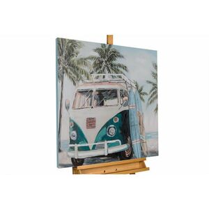 KUNSTLOFT RUČNĚ MALOVANÝ AKRYLOVÝ OBRAZ MODRÝ, 80/80 CM obraz