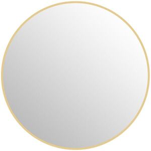 HOMCOM KOUZELNÍ ZRCADLO 70x70 cm Kulaté zrcadlo s rámem, ochrannou fólií proti rozbití, nástěnné zrcadlo obraz